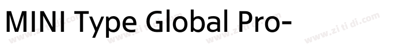 MINI Type Global Pro字体转换